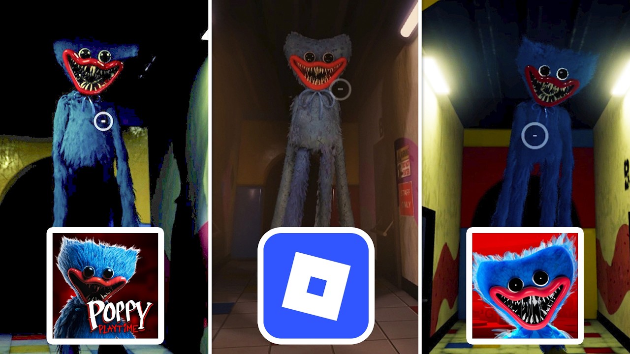 Poppy Playtime ORIGINAL vs ROBLOX vs MOBILE 😱 | Full Gameplay Comparison