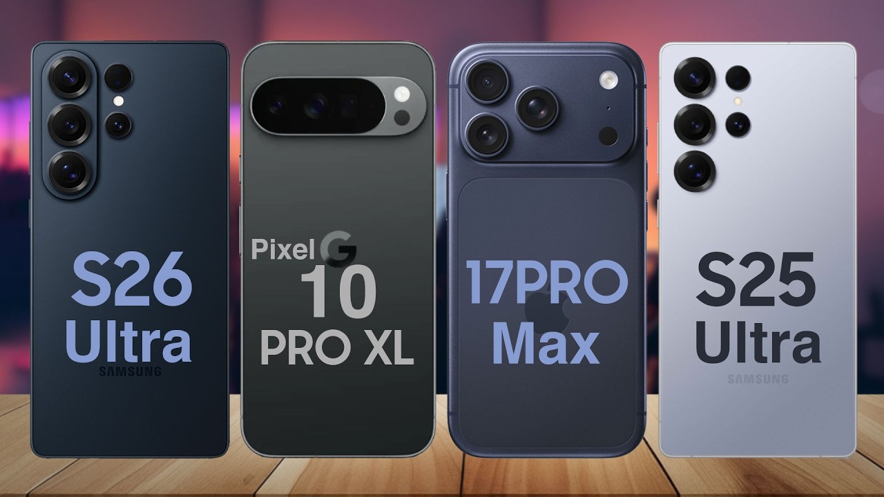 Samsung S26 Ultra vs Google Pixel 10 Pro XL vs iPhone 17 Pro Max vs Samsung S25 Ultra &ndash; Comparison
