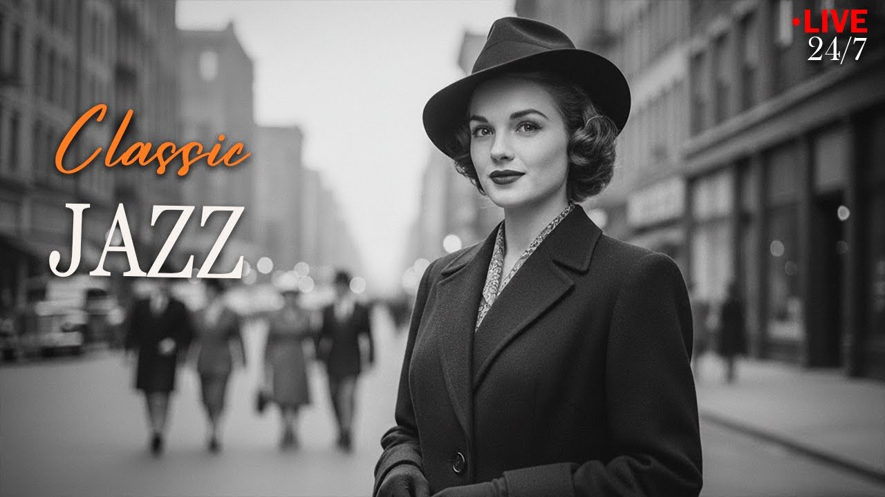 1940's Smooth Jazz – Vintage Retro Classics | LIVE🔴 24/7