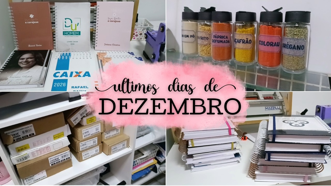 Trabalhando de domingo a domingo: Finalzinho de Dezembro com muitos pedidos e Tour pelos Materiais