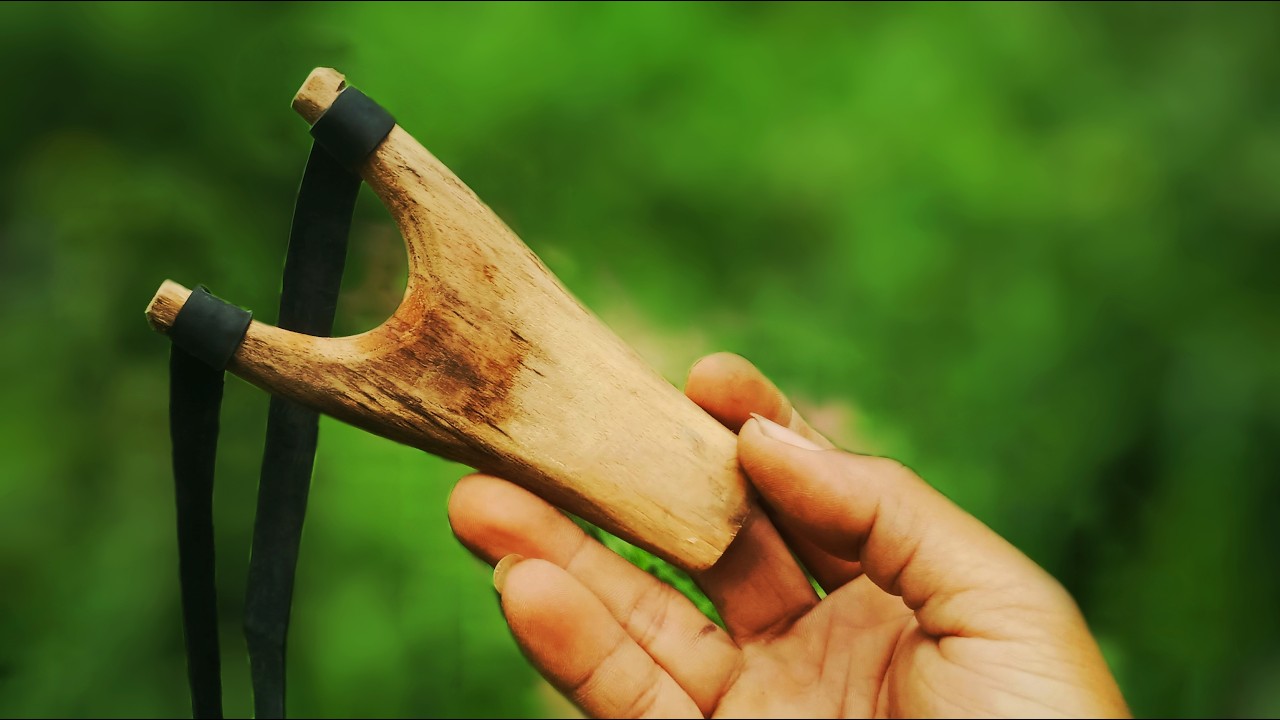 making a traditional catapult - ASMR
