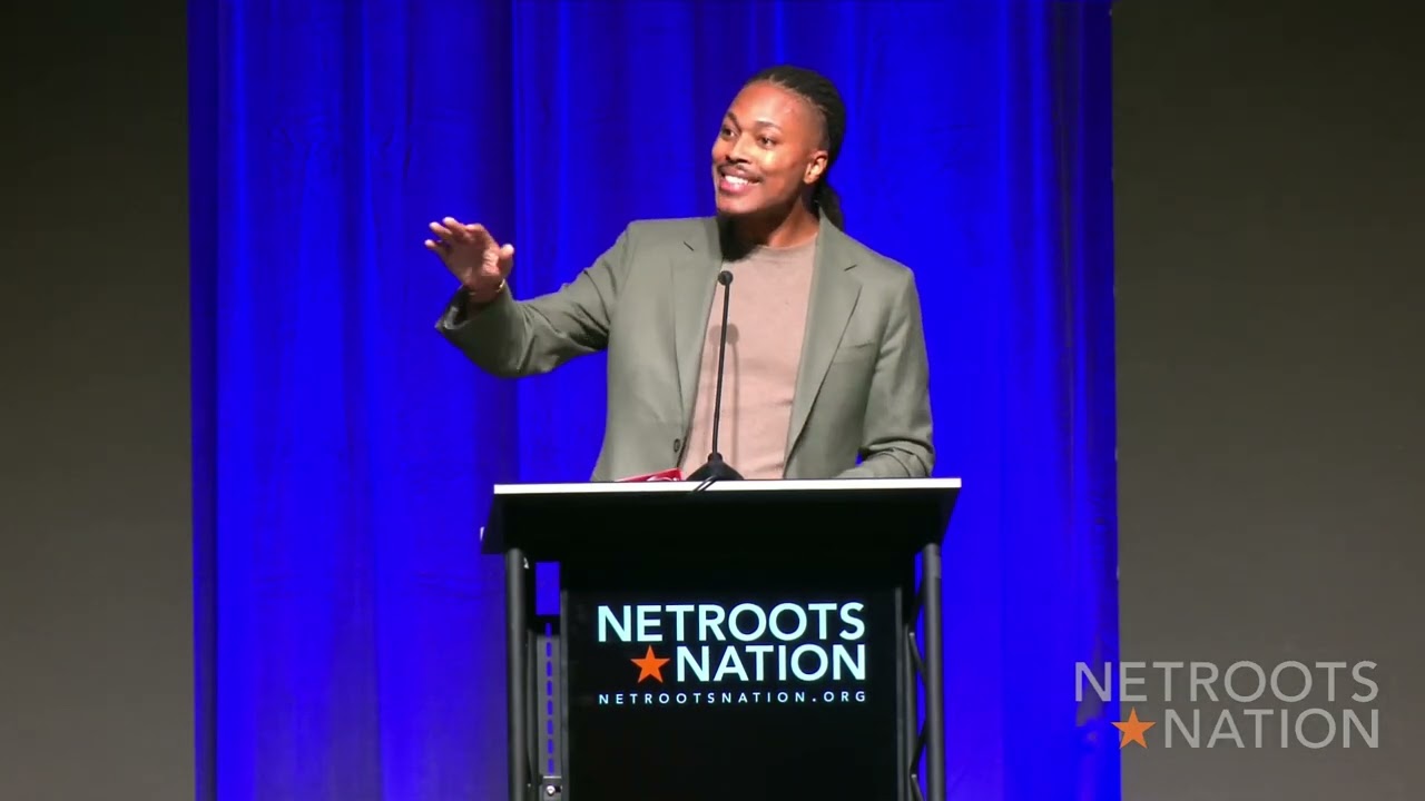 Malcolm Kenyatta Speaks at the Opening Keynote for Netroots Nation 2026