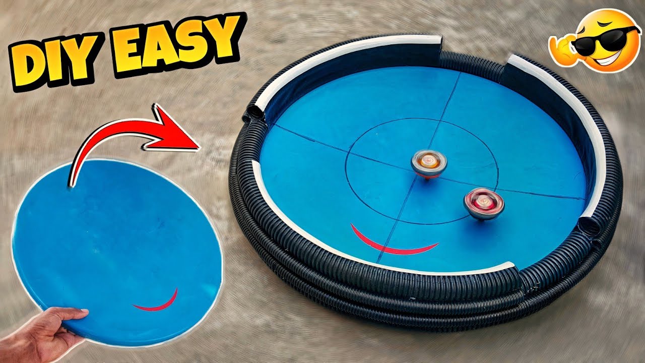 How to Make a REAL LIFE Arena Beyblade Stadium 😏