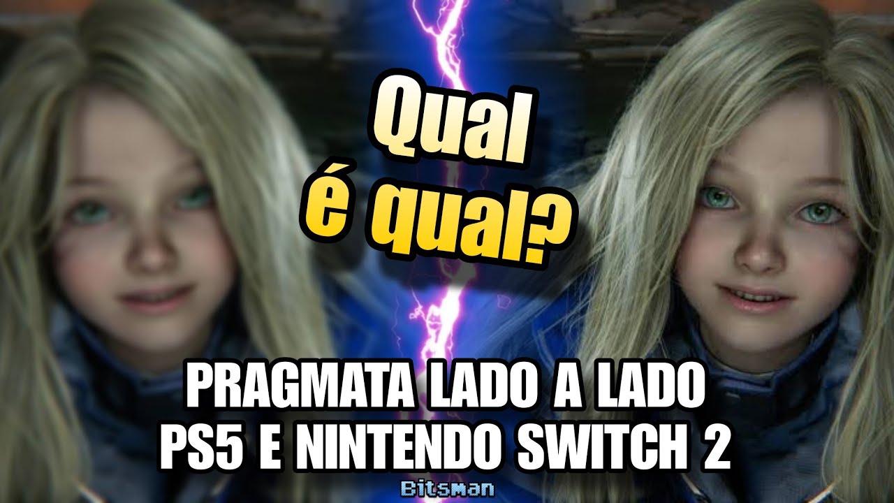 Isso aqui é PRAGMATA no Switch 2… agora olha no PS5 😳