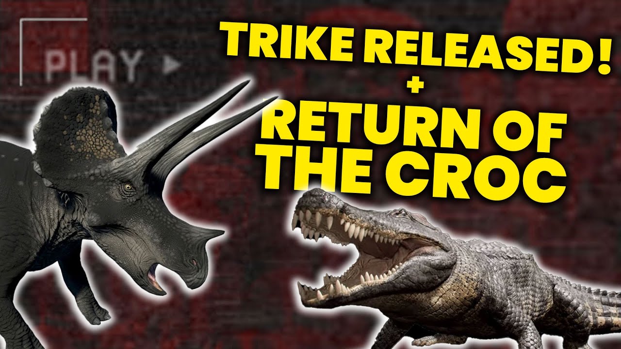 Triceratops RELEASED On The ISLE! Return of the CROC Stream
