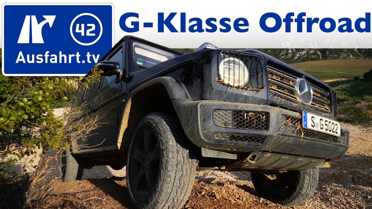 Offroad mit der 2018 Mercedes G-Klasse (w463)