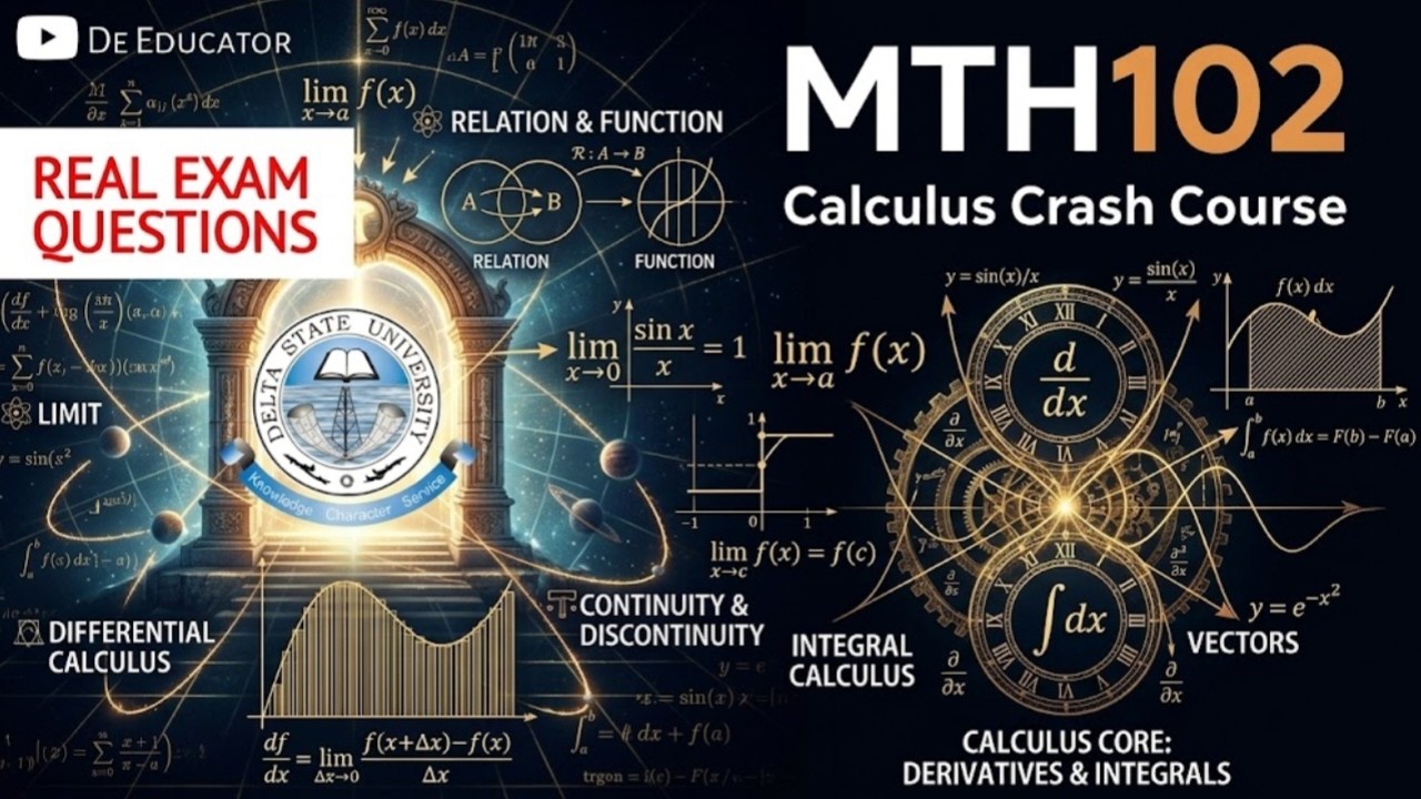 MTH102 Calculus Revision: Limits & Functions (Exam Likely Questions!)
