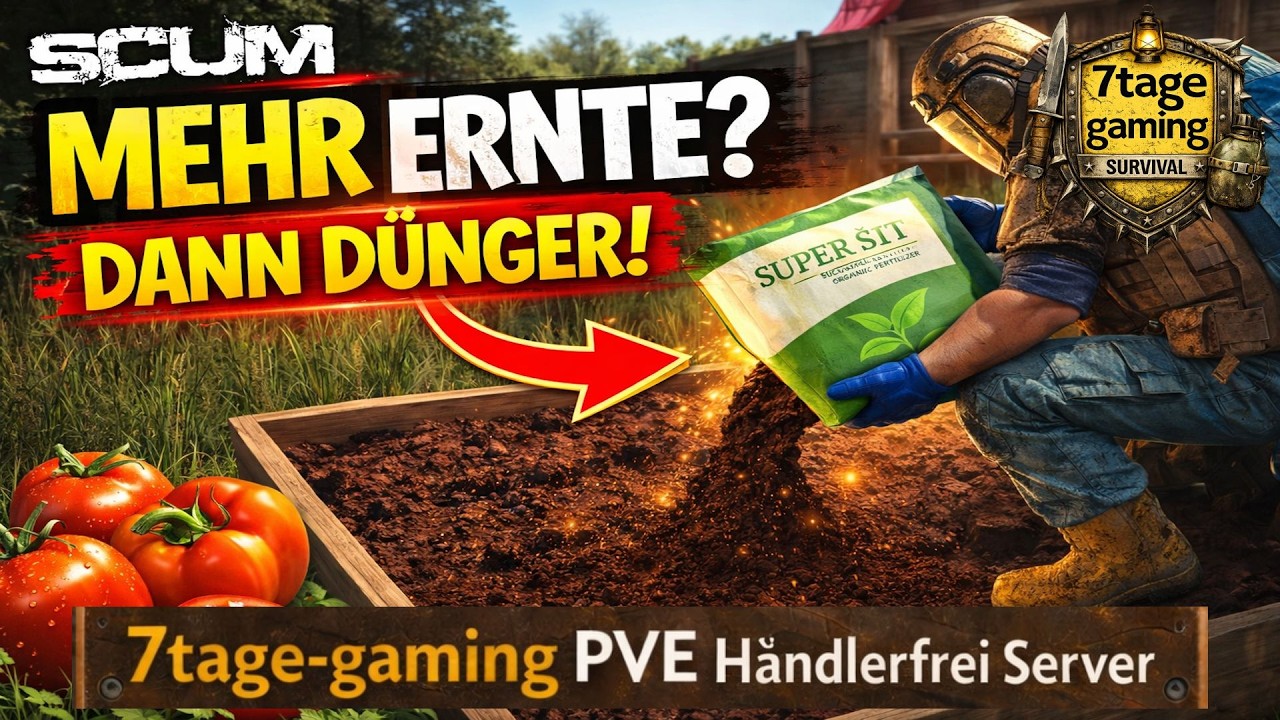 Ohne Dünger wächst NICHTS! 😳 Große Suche nach Dünger | SCUM Farming Guide