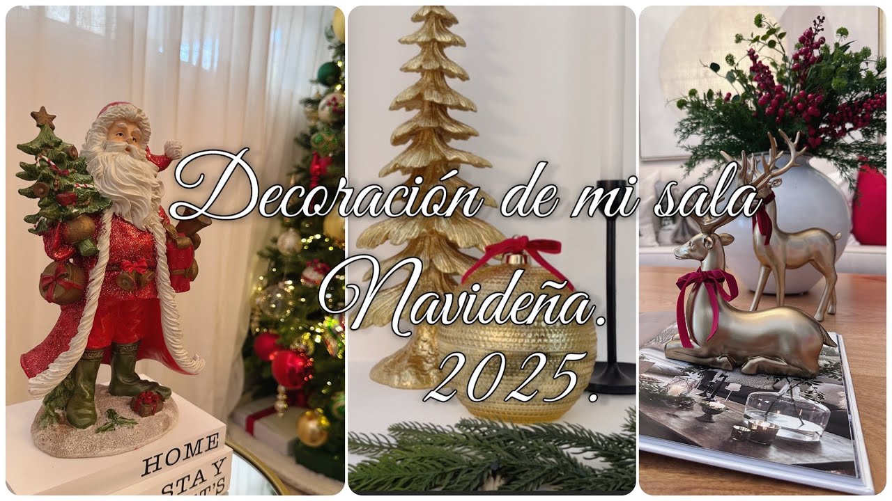 Decoración de sala Navidad  2025. 