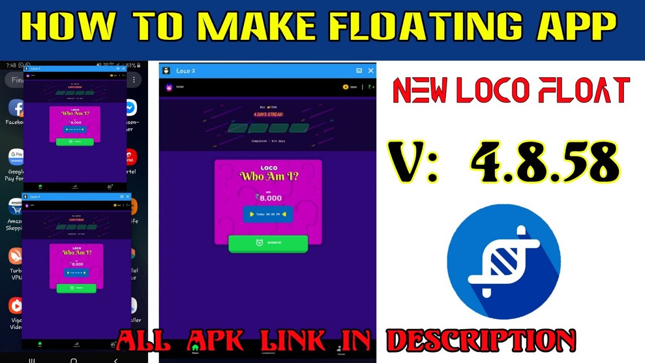 How to Make Floating App in App Cloner | App Cloner Kaise Use Kare | New Loco Float
