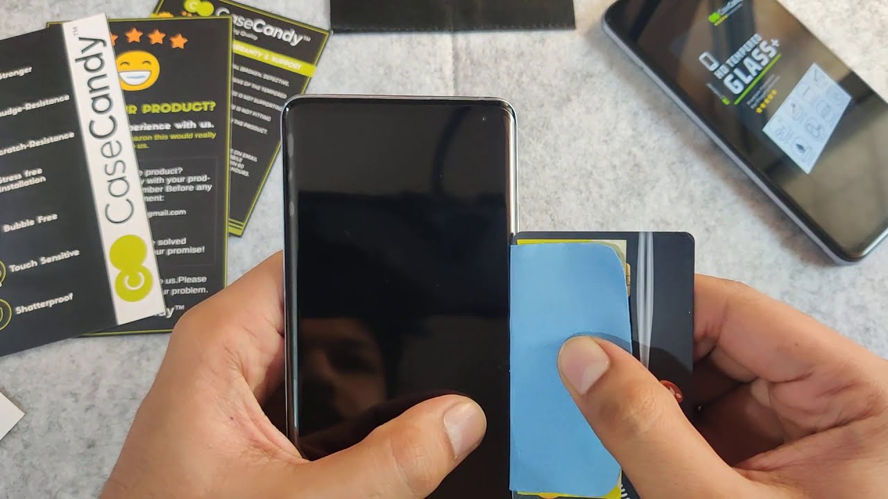 How To Apply Screen Protector | CaseCandy - Curved Glass Screen Protector Samsung & Oneplus etc