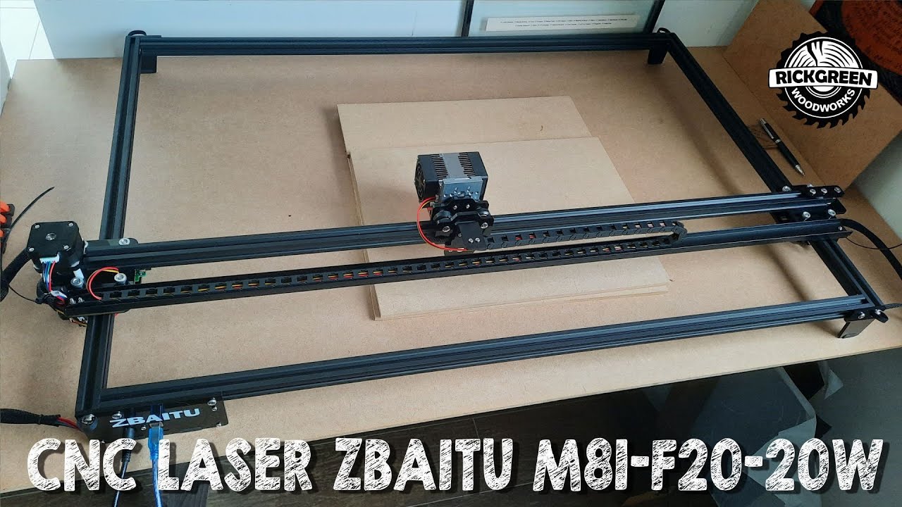 Gravadora Laser ZBAITU M81-F20-VF - A gravadora de 20W com área de gravação de 80x40cm.