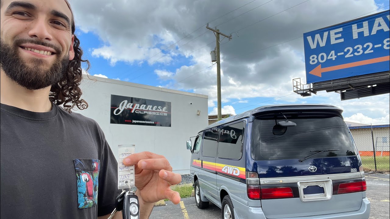 I bought a 1996 Toyota HiAce from Japanese Classics LLC - 3.0L Turbo Diesel 4x4 Right Hand Drive