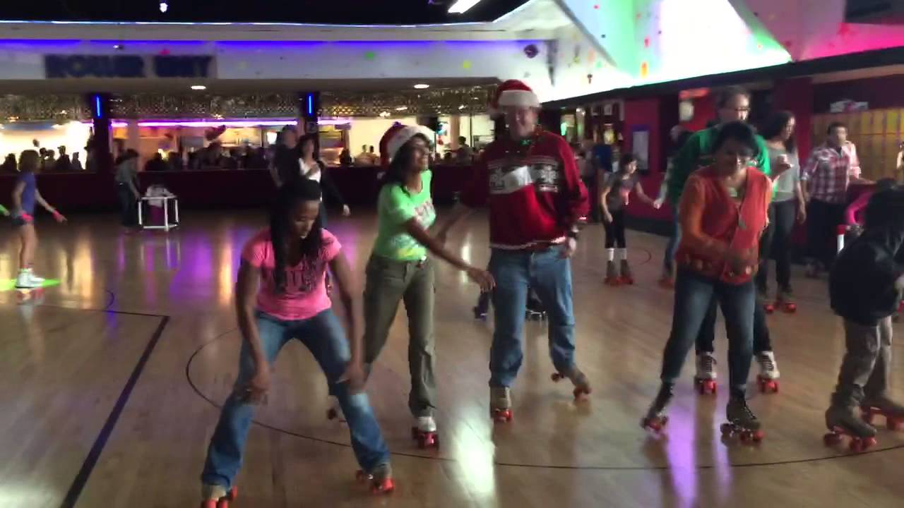 Skating party at Moonlight Rollerway