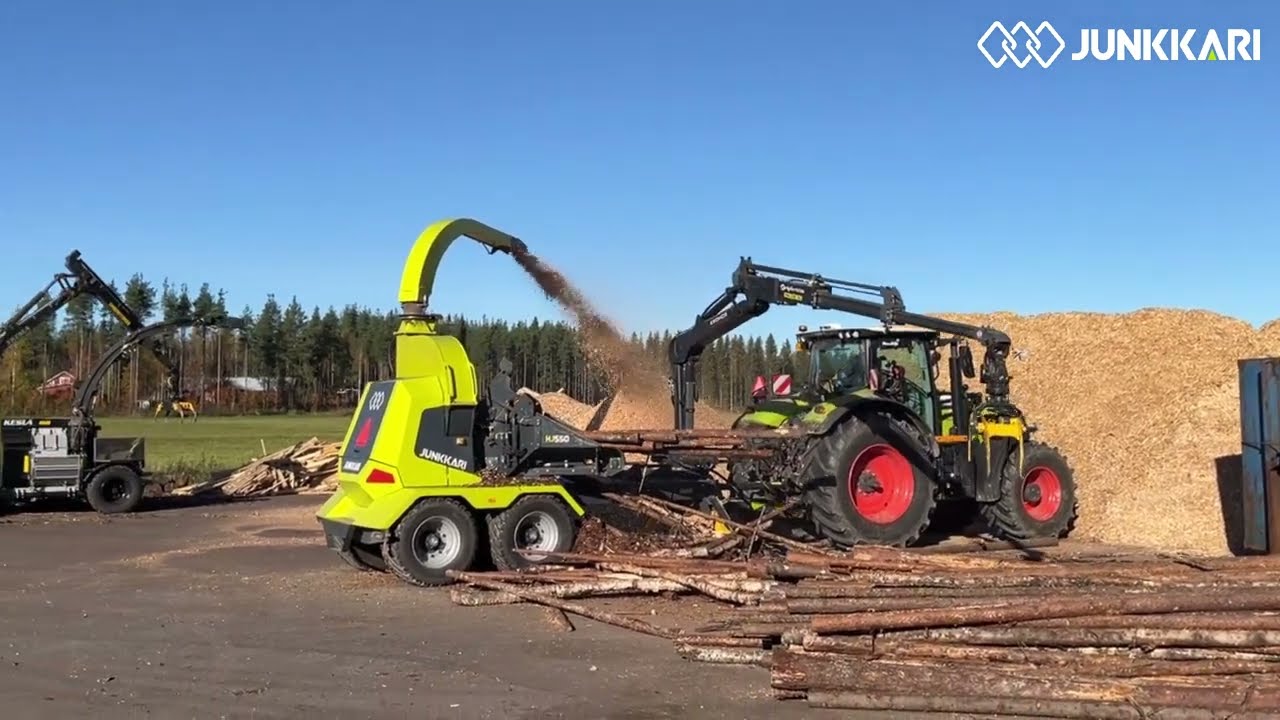 Junkkari HJ550 | High-Performance Wood Chipper for Contractors