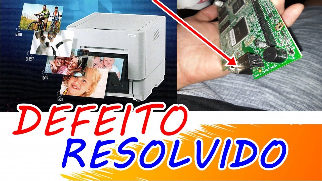 Defeito Na Impressora DNP DS RX1 Para Totem E Cabine Fotográfica - Resolvi Com 120 reais