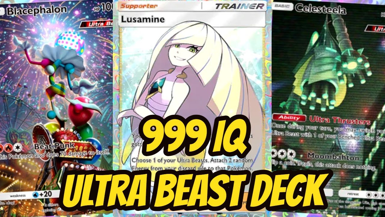 Crazy Ultra Beast Deck With Blacephalon Hyper Featuring Lusamine & Celesteela In Pokemon TCG Pocket