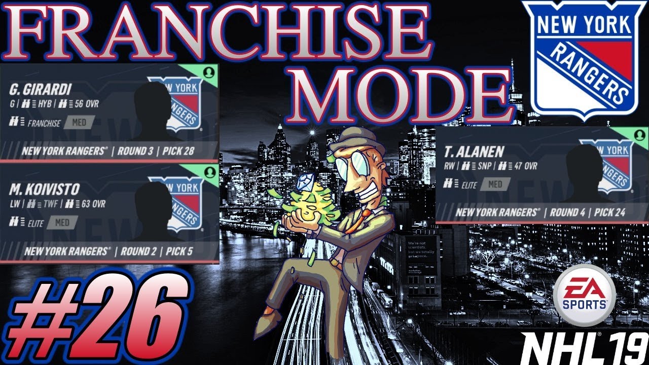 NHL 19 Franchise Mode - New York Rangers #26 