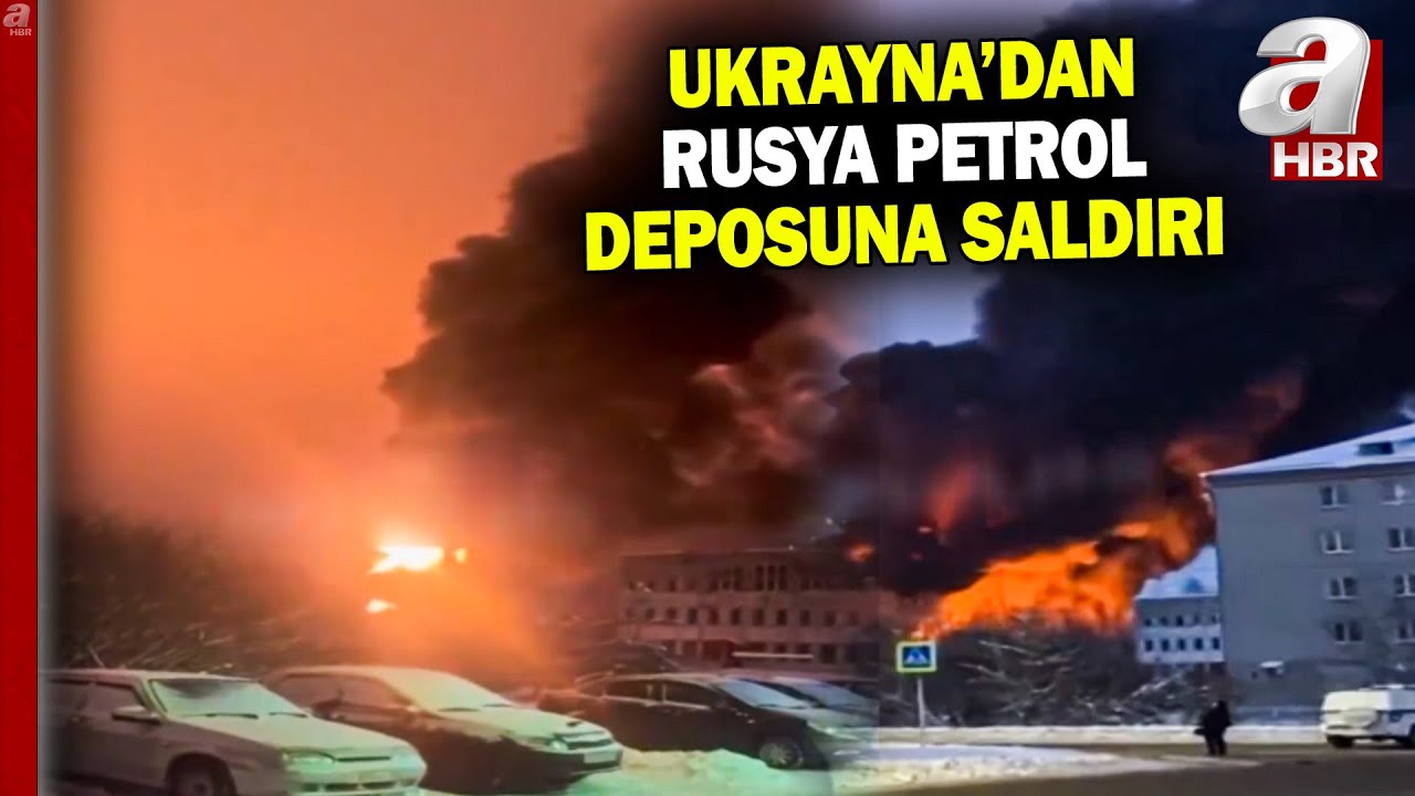 Ukrayna, Rusya'nın petrol deposunu vurdu! Rybinsk kentine saldırı | A Haber