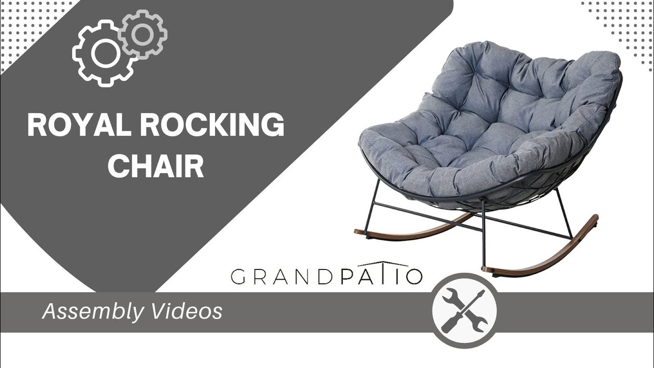 No-Stress Rocking Chair Assembly (DIY Guide) 🧘&zwj;♀️ | Grand Patio Tutorials