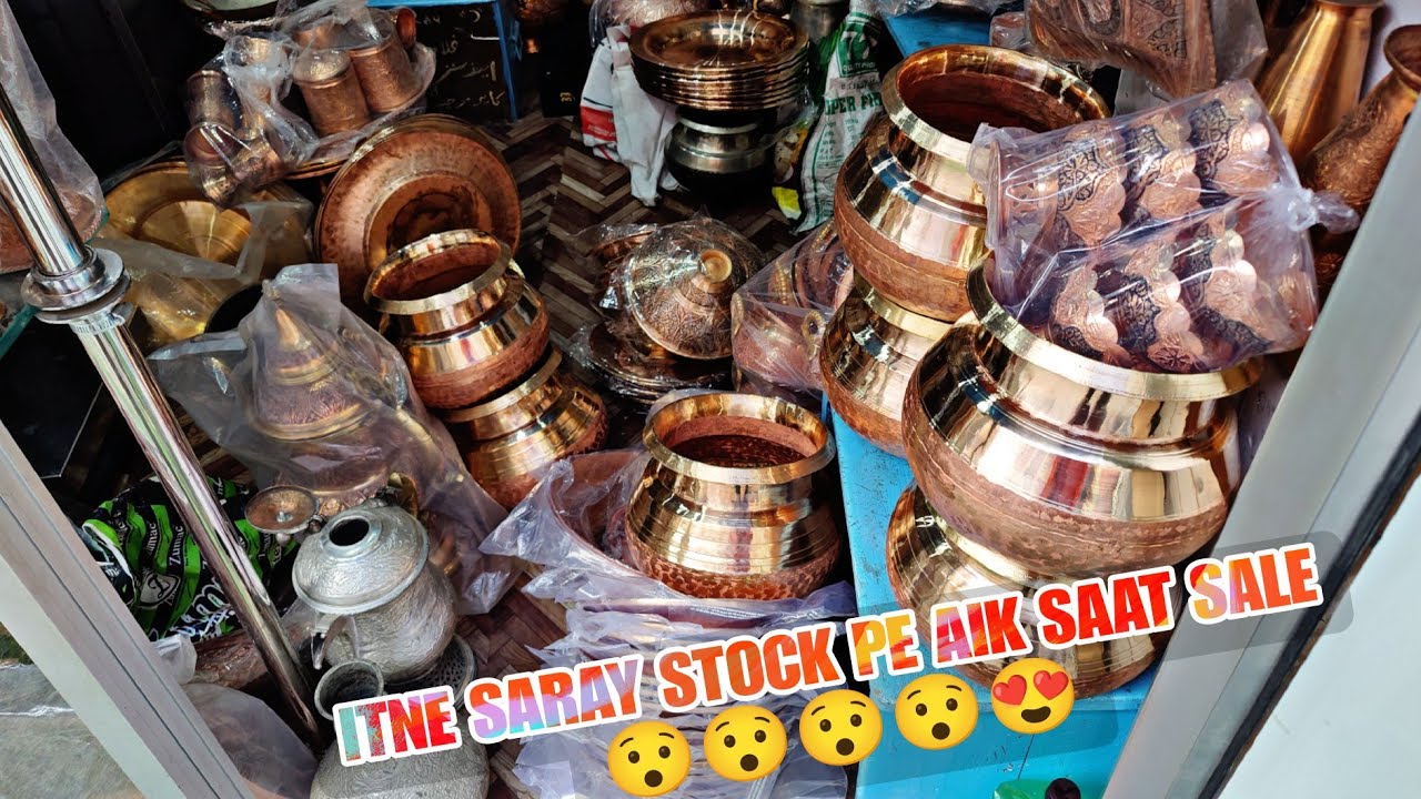 itne saray items pe aik saat sale 😯😯🤩 #sale #copper
