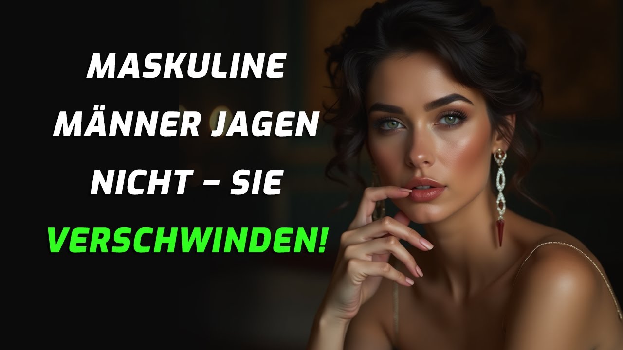 Männliche Männer jagen nicht – sie verschwinden