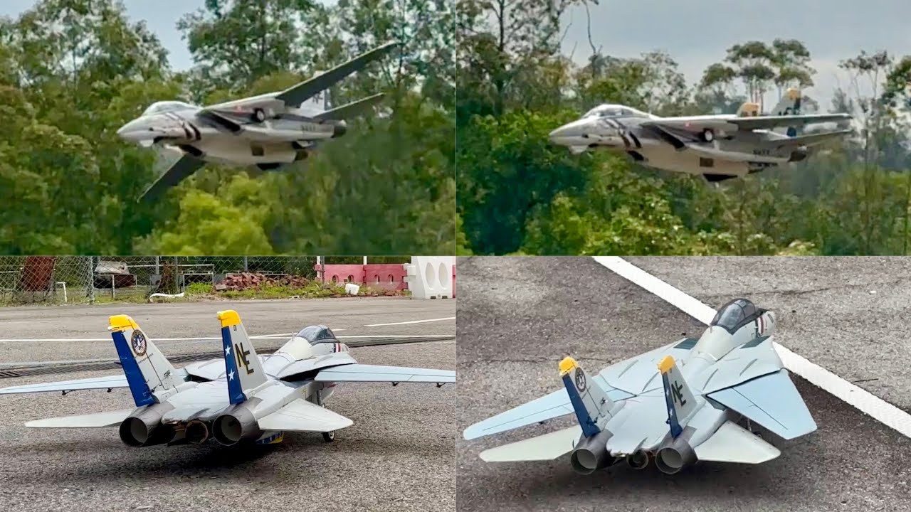 FreeWing F14 Tomcat EDF Jet upgrade K45 Turbine Engine. Mixed some TopGun Maverick movie clips.