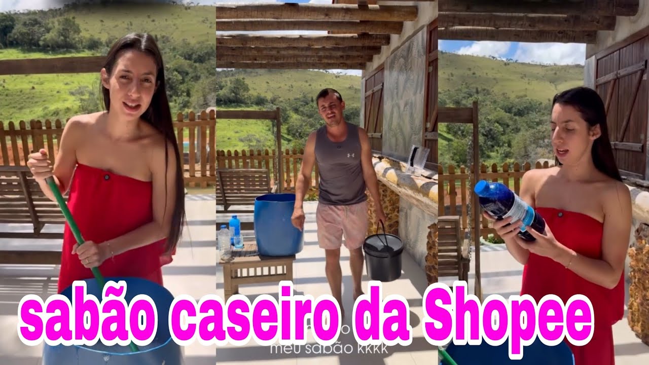 🌟 Sara Kellen fez sabão líquido caseiro da Shopee +rende muito 