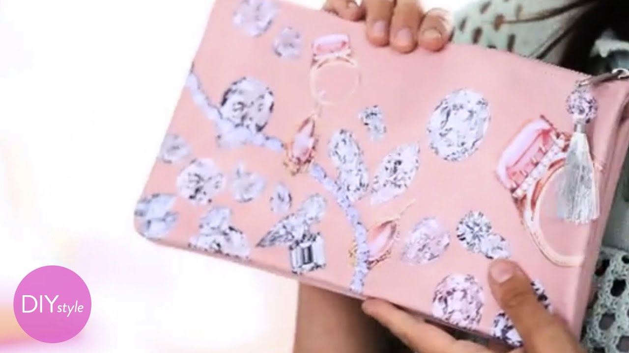 Decoupaged Diamond Clutch - DIY Style - Martha Stewart