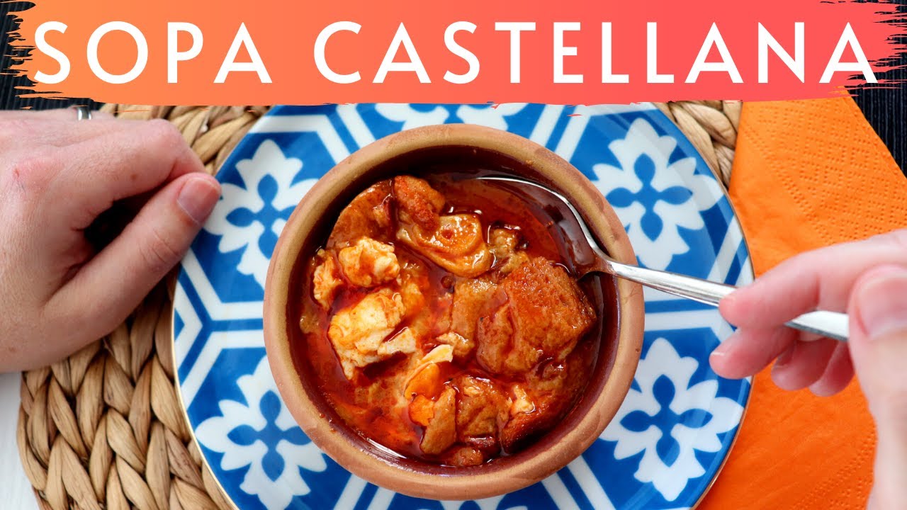 SOPA CASTELLANA: Spanish style garlic soup recipe (learn from a Spaniard!)