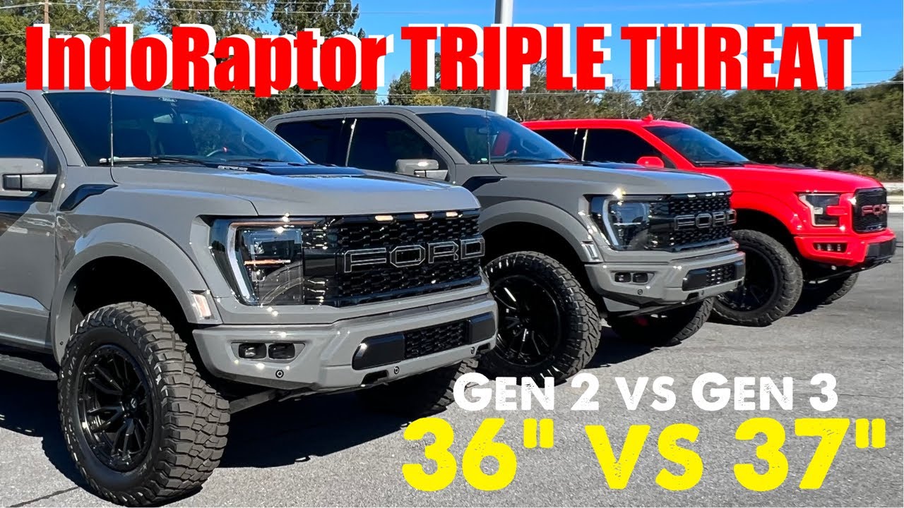 INDORAPTOR Trucks Explained! GEN 2 vs GEN 3 Ford Raptor Custom Comparison