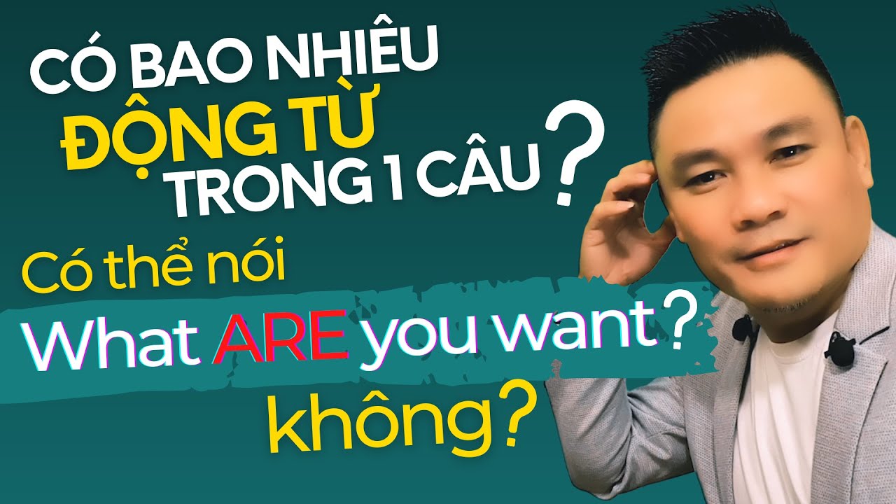 Có bao nhiêu động từ trong 1 câu? Có thể dùng What ARE you want không? - Thắng Phạm
