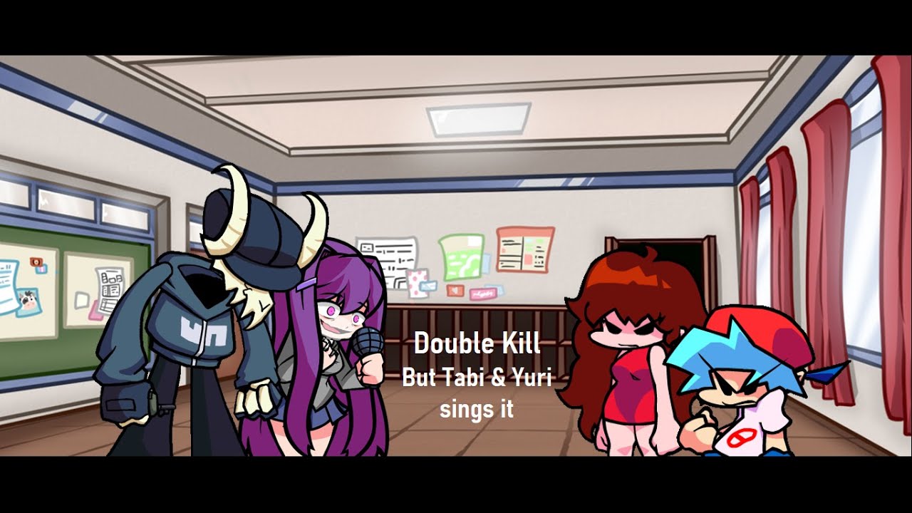 Double kill but Tabi & Yuri sings it - JJ ( For better experience, use the headphones ) FNF: Vs SUS