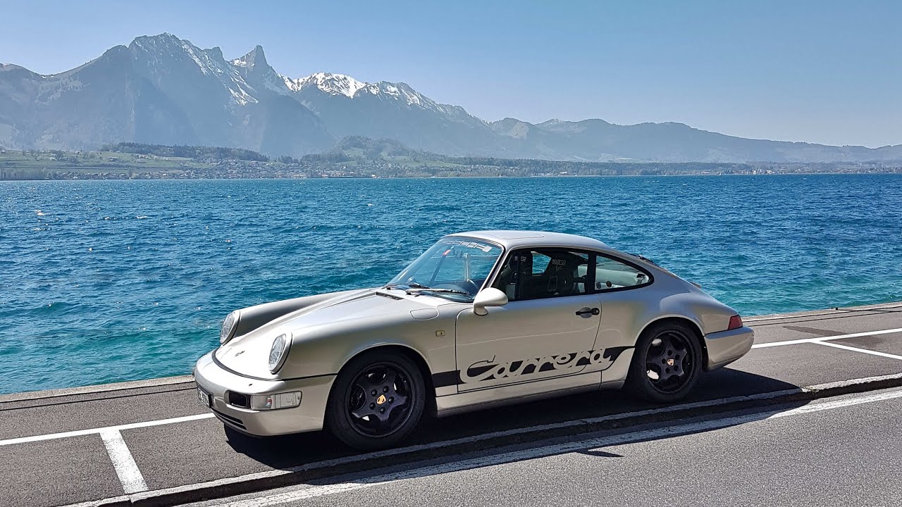 Porsche 964 - Drive along Thunersee / Beatenbucht - POV