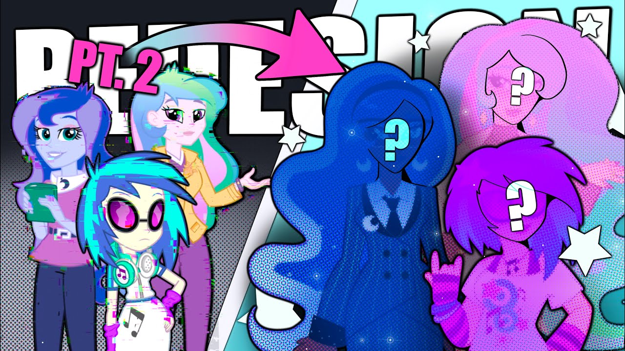 REDESIGNING EQUESTRIA GIRLS (PT. 2) (speedpaint, princess luna, derpy, story concept)
