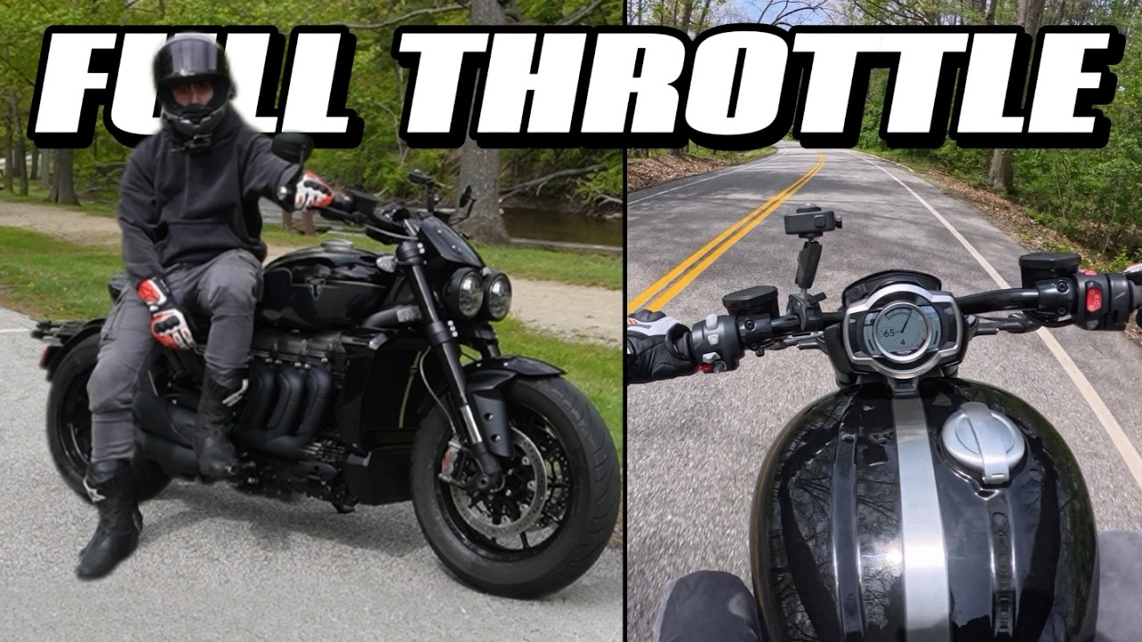 На полном газу на Triumph Rocket 3