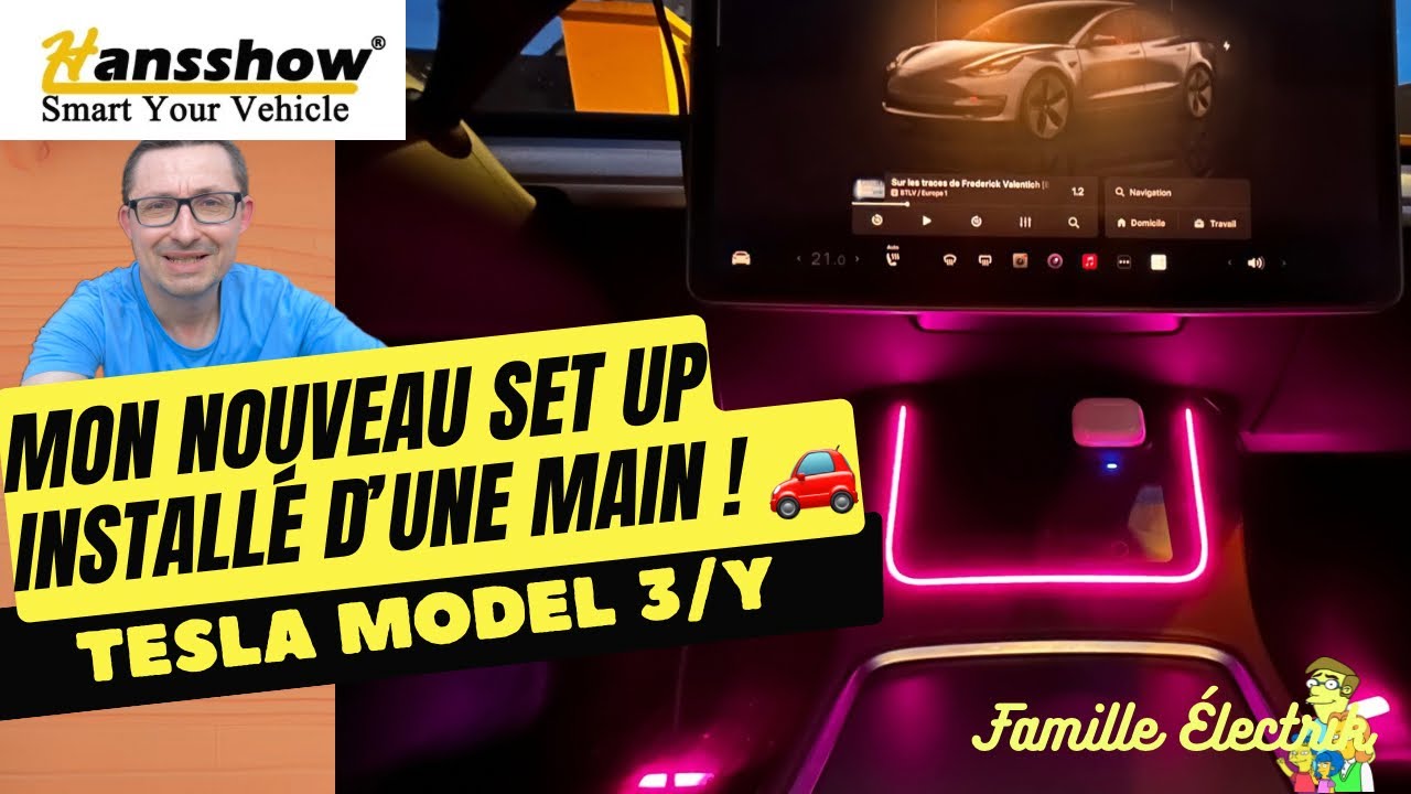 💡⚡️La MEILLEURE ASTUCE LED pour un relooking facile de l’intérieur Model 3