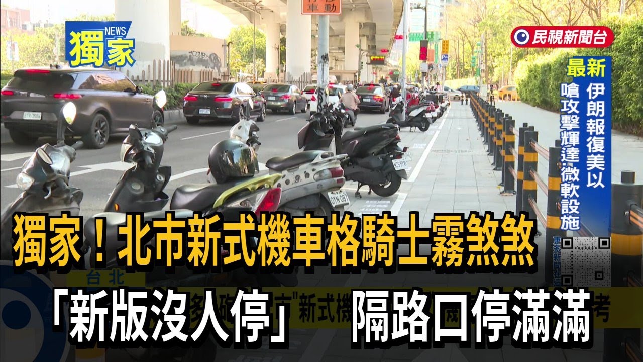 沒人敢停！「北市新式機車格」騎士霧煞煞 使用率超低－民視台語新聞