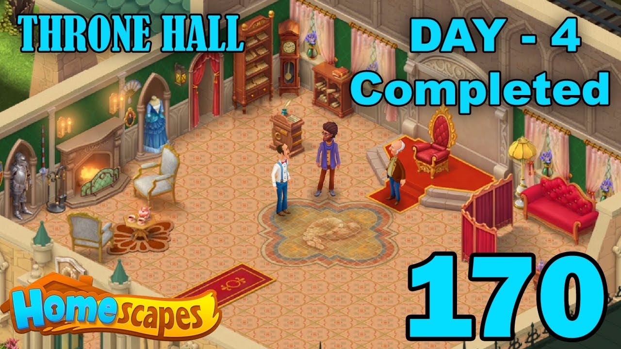 Homescapes Throne Hall Area - Day 4 Completed - Part 170