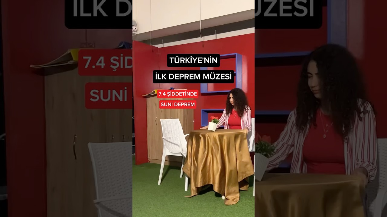 7.4 Şiddetinde suni deprem alani olan deprem m&uuml;zesi