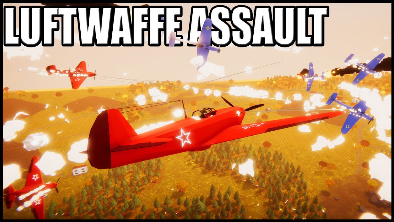 HUGE Luftwaffe AIR BATTLE! - Total Tank Simulator: USSR Campaign 2