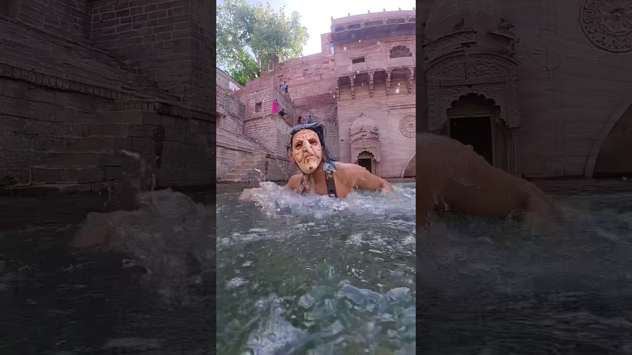 Who Is She?🤯🧜 #cliffdiving #jump #parkour #freerunning #funny