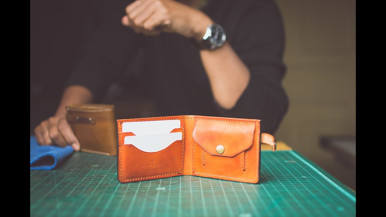 Making bi-fold Leather Wallet | With PDF Pattern/Template|