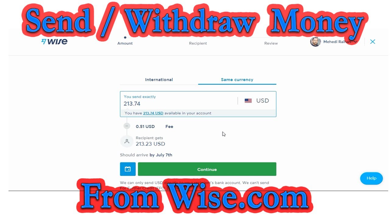 How to send money from Wise | How to withdraw money from wise to local bank | Wise withdrawal / send