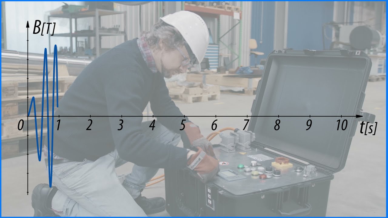Demagnetizing steel parts with portable demagnetizer MGFE-70