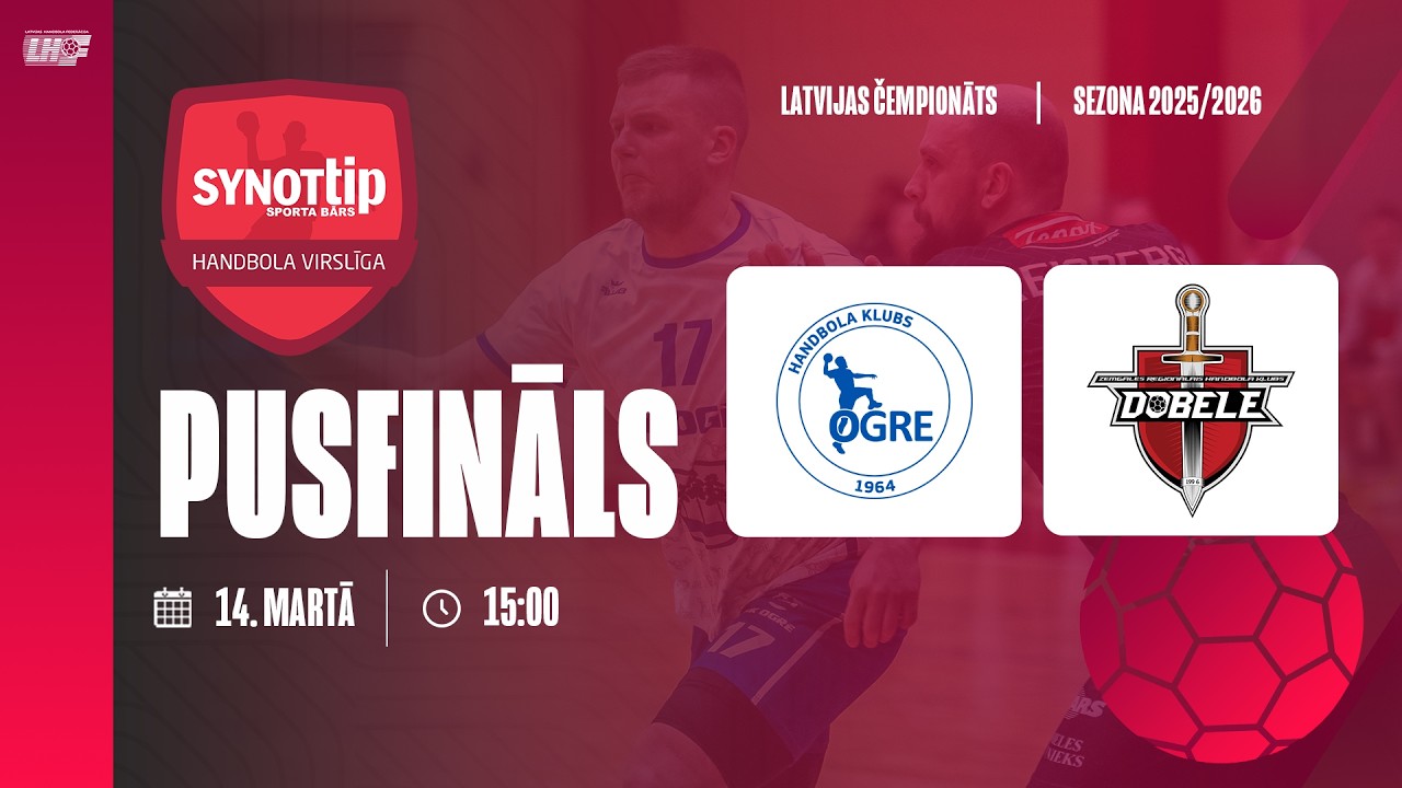 HK Ogre 🆚 ZRHK Tenax Dobele | PUSFINĀLS | SynotTip vīriešu Virslīga 25/26