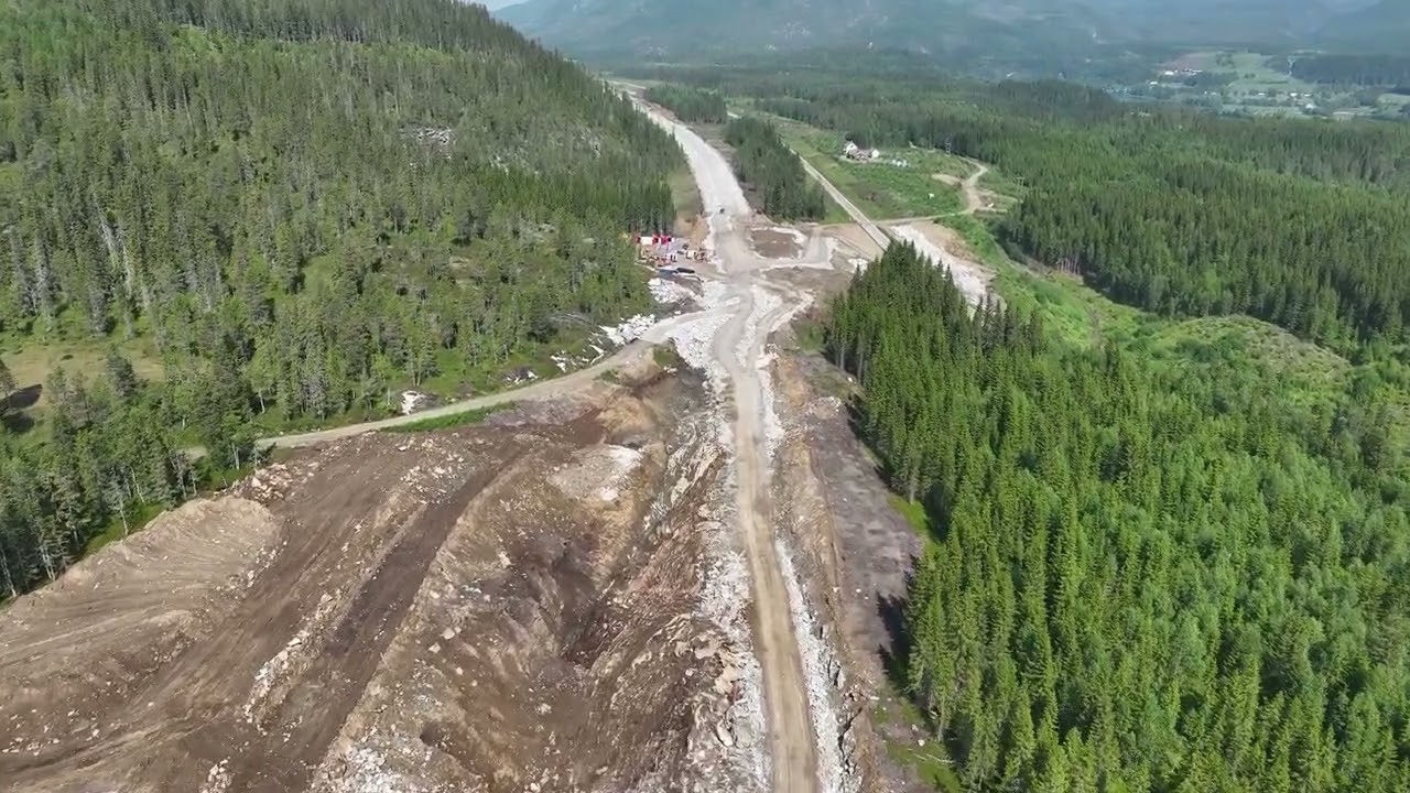 23.06.21 Droneoverflygning E6 Svenningelv - Lien