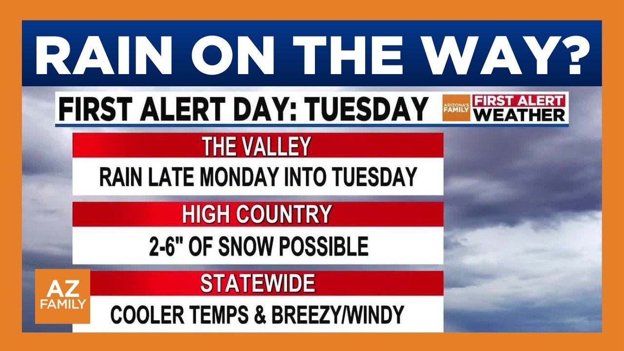 Storm systems expected to move through Arizona next week