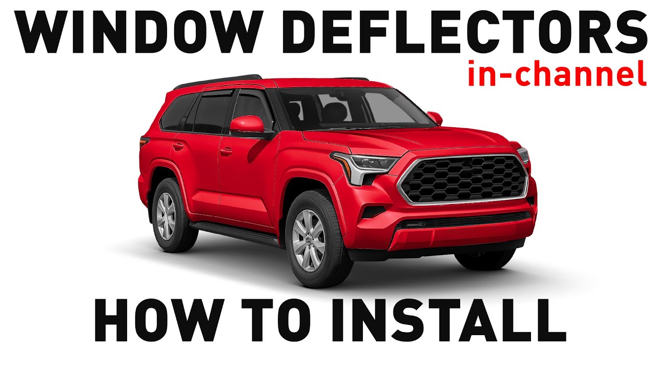 How to install Shatterproof In-Channel Window Deflectors for Toyota Sequoia 2023-on