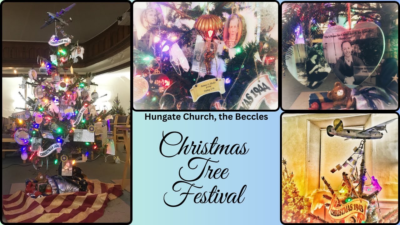 Hungate Church, Beccles, Xmas tree festival